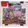 Pokemon - Escarlata y Púrpura - Llamas Obsidianas - 3-Pack Blister Houndstone