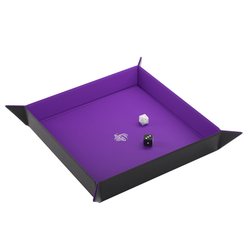 GG: Magnetic Dice Tray Square Black/Purple