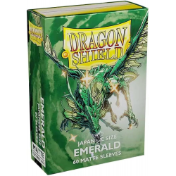 Dragon Shield Sleeves - 60 Japanese - Emerald Dual Matte