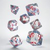 Classic RPG - Translucent & blue-red Dice Set