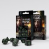 Classic Runic - Black & green Dice Set