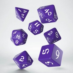 Classic Runic - Purple & white Dice Set